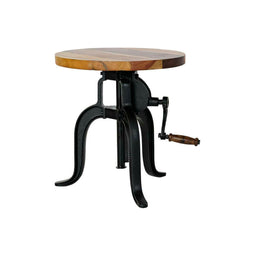 Bijzettafel DKD Home Decor Zwart Natuurlijk Hout Metaal 45 x 45 x 42 cm