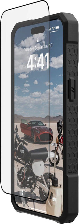 Urban Armor Gear 144354110040 - Shield Plus Screenprotector - Dubbel versterkt gehard glas - Zwart