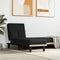 vidaXL - Chaise - longue - stof - zwart