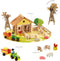 JEUJURA Mijn Houten Boerderij - Bouwspel - 145 stukjes - Afmetingen doos 39 x 32 x 11 cm