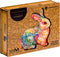 UNIDRAGON Houten Puzzel Voor Volwassenen Dier - Schitterend Konijn - 195 stukjes - Medium 29x30 cm