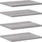 vidaXL - Wandschappen - 4 - st - 40x30x1,5 - cm - bewerkt - hout - grijs - sonoma - eiken