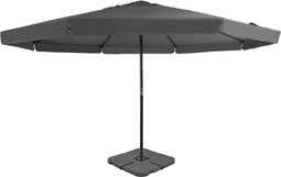 vidaXL - Parasol - met - draagbare - voet - antracietkleurig