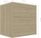 vidaXL - Nachtkastjes - 2 - st - 40x30x40 - cm - bewerkt - hout - sonoma - eikenkleurig