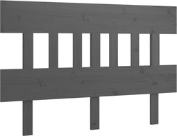 vidaXL - Hoofdbord - 183,5x3x81 - cm - massief - grenenhout - grijs