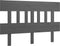 vidaXL - Hoofdbord - 183,5x3x81 - cm - massief - grenenhout - grijs