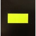 Klika - Etiket 2612 rechthoek fluor geel perm - 2 stuks