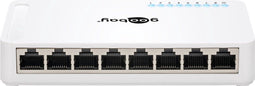 Goobay Gigabit Ethernet Switch met 8 poorten / wit