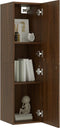 vidaXL - Tv-wandmeubels - 2 - st - 30,5x30x110 - cm - bruin - eikenkleur