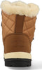 Warmbat Abbott - Snowboots - Waterafstotend leer - Gevoerd met Merino schapenwol - Bruin - Crème - Geel - Maat 40