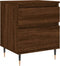 vidaXL - Nachtkastjes - 2 - st - 40x35x50 - cm - bewerkt - hout - bruin - eikenkleur
