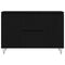 vidaXL - Dressoir - Zwart - Eiken - 101,5x35x70 - cm - Bewerkt - Hout