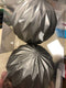 Koopjeshoek - kerstbal plastic geometrisch 10cm - wool grey