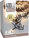 Maxi Cluster Kerstverlichting - 400 LED - 6m - extra warm wit - 8 lichtstanden - Timer - Geheugenfunctie - zwart snoer