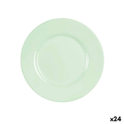 Luminarc Plumi Paradise - Dessertbord - Stapelbaar Geschikt voor afwasmachine en magnetron - Groen Ø 19 cm (24 stuks)