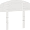 vidaXL - Hoofdbord - 90 - cm - massief - grenenhout - wit