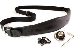 4V Design Sling Strap Piuma SL - Camerariem - Handgemaakt Toscaans leer - Zwart