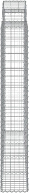 vidaXL - Schanskorven - 3 - st - gewelfd - 200x50x180/200 - cm - ijzer