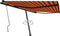 vidaXL - Luifel - vrijstaand - handmatig - uittrekbaar - 450x350 - cm - oranje - bruin