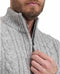 Life Line Marcel Sweater Knit Half Zip Heren Lichtgrijs Maat L