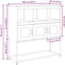 vidaXL - Dressoir - 100,5x39x107 - cm - koudgewalst - staal - antracietkleurig