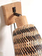 GOOD&MOJO Wandlamp Java - Bamboe Naturel/Zwart - Ø15cm - Binnen Modern