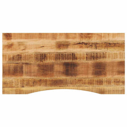 vidaXL - Bureaublad - met - ronding - 120x50x2,5 - cm - massief - ruw - mangohout