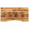 vidaXL - Bureaublad - met - ronding - 120x50x2,5 - cm - massief - ruw - mangohout