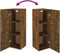 vidaXL - Tv-meubelen - 2 - st - 30,5x30x90 - cm - bewerkt - hout - gerookt - eikenkleur