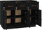 vidaXL - Dressoir - 100x40x75 - cm - massief - grenenhout - zwart