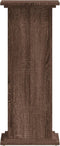 vidaXL - Plantenstandaard - 33x33x80 - cm - bewerkt - hout - bruin - eikenkleurig