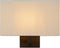 Atmooz - Wandlamp Bogota - Industrieel - Woonkamer / Slaapkamer - Zwart en witte kap - Hoogte 24cm - Metaal