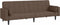 vidaXL - Slaapbank - 2-zits - met - 2 - kussens - stof - taupe
