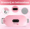 Cheveux Menstruatie Warmteband - Warmtekussen - Draadloos - Massagefunctie - Roze