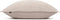 Zohome Kussensloop Lino - Kussenhoes van 40x80 cm - 1 stuk - 100% Katoen - Beige