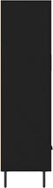vidaXL - Hoge - kast - 69,5x31x115 - cm - bewerkt - hout - zwart