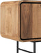 DTP Home TV stand Evo medium, 3 doors, 2 open racks,60x185x40 cm, recycled teakwood