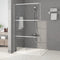 vidaXL - Inloopdouchewand - 115x195 - cm - transparant - ESG-glas - zilverkleurig