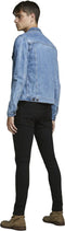 JACK & JONES JJILIAM JJORIGINAL AM 009 50 SPS NOOS - Heren Jeans - Skinny fit met ritsgulp - Zwart - Maat L34 X W32
