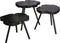 PTMD Maura zwarte koffietafel set van drie maat in cm: 29 x 29 x 30 - Zwart