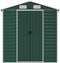 vidaXL - Tuinschuur - 191x385x198 - cm - gegalvaniseerd - staal - groen