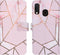 iMoshion Hoesje Geschikt voor Samsung Galaxy A20e Hoesje Met Pasjeshouder - iMoshion Design Softcase Bookcase - Goud / Roze / Pink Graphic