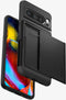 Spigen Slim Armor CS - Soft case - Versterkte valbescherming met pasjesvak - Zwart