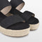 POSH by Poelman CETO - Dames Sandalen - Imitatie suède - Zwart - Maat 38