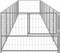 vidaXL - Hondenkennel - 7 - m² - staal - zilverkleurig