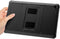 Accezz Rugged Back Case - Tablet Hoes - Ingebouwde Screenprotector en Standaard - Zwart