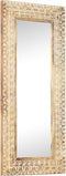 vidaXL - Spiegel - handgesneden - 110x50x2,6 - cm - massief - mangohout