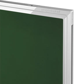 Magnetoplan krijtpaneel schrijfbord - 90x60cm - met opbergtas - donkergroen