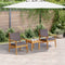 vidaXL - Tuinstoelen - 2 - stuks - met - kussens - in - massief - acaciahout