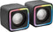 Mars Gaming MSCUBE - PC-luidsprekers 2.0 - 8W met Achtergrondverlichting - Zwart